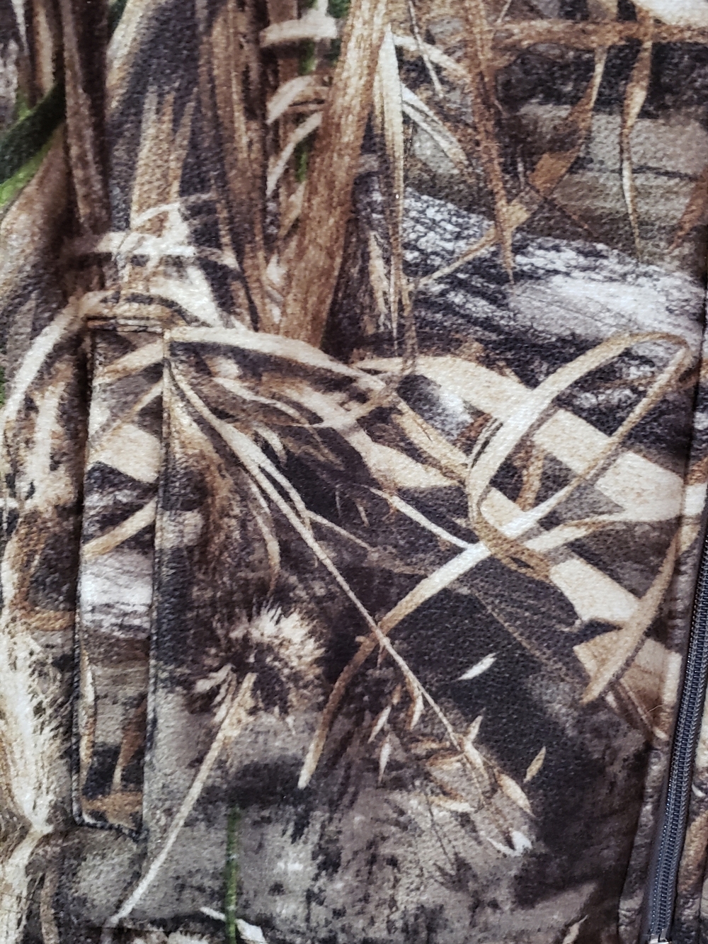 Source Unknown Brown & Green Camouflage Fleece Vest. Small. Outdoor Wear. - Picture 3 of 5